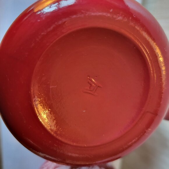 Vintage Hazel-Atlas Milk 1950s Glass Mugs Maroon Native American scenes - Picture 8 of 11